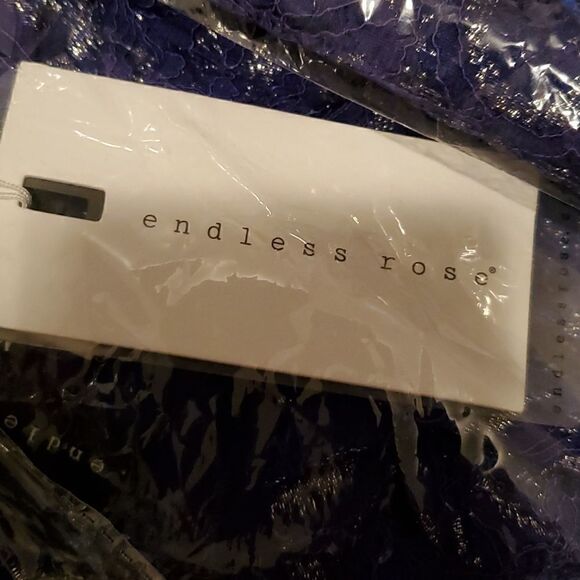 ENDLESS ROSE Bonded Lace Mini Dress - Picture 6 of 6